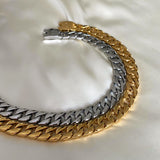 Mini Chunky Chain Rustfrit stål Halskæde