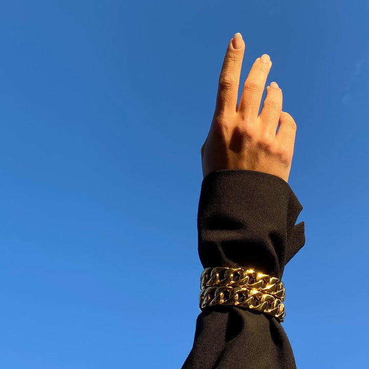 Chunky Chain 24K Forgyldt Armbånd
