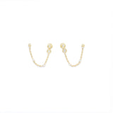 Anna 14K Gold Earrings w. Diamonds