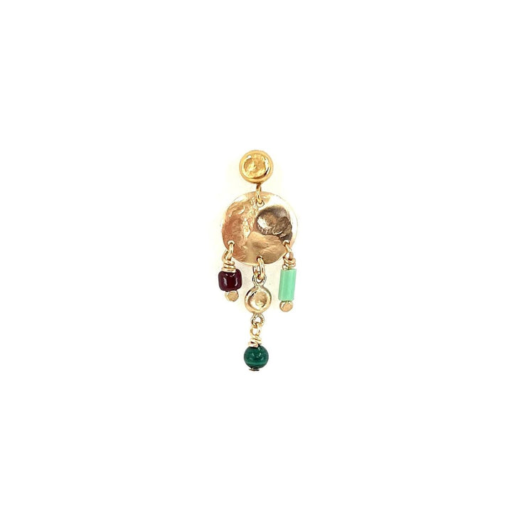 Astrid 14K Gulddoublé Ørering m. Perler