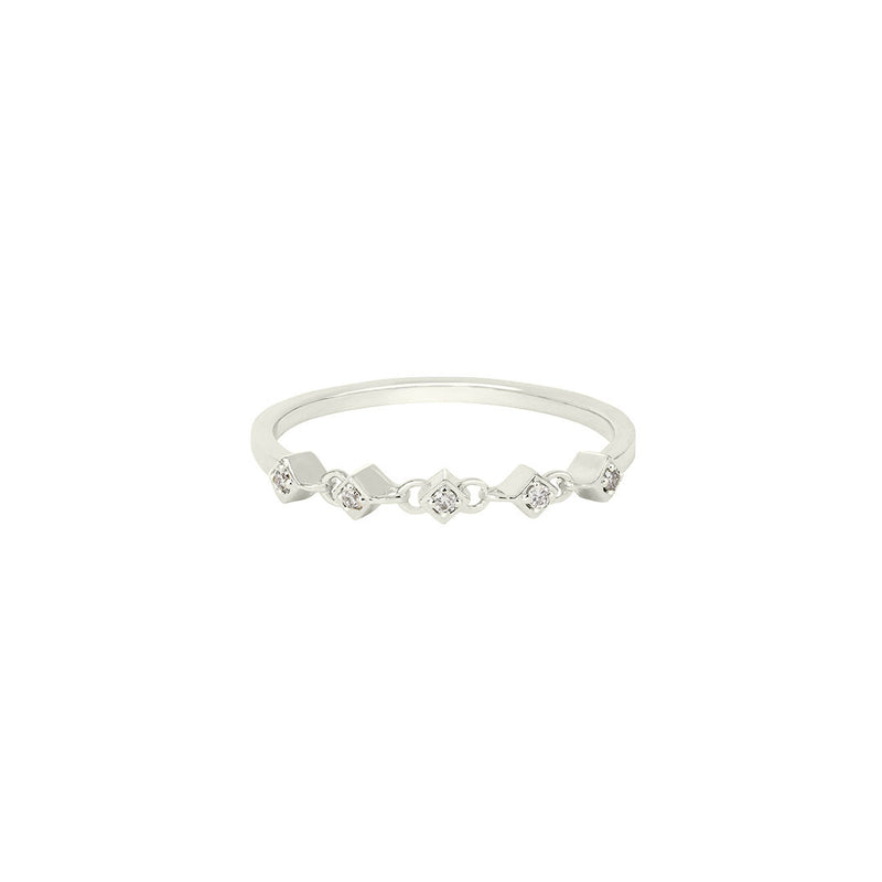 Alexa Fine Jewelry | Athena 18K Whitegold Ring w. Diamonds