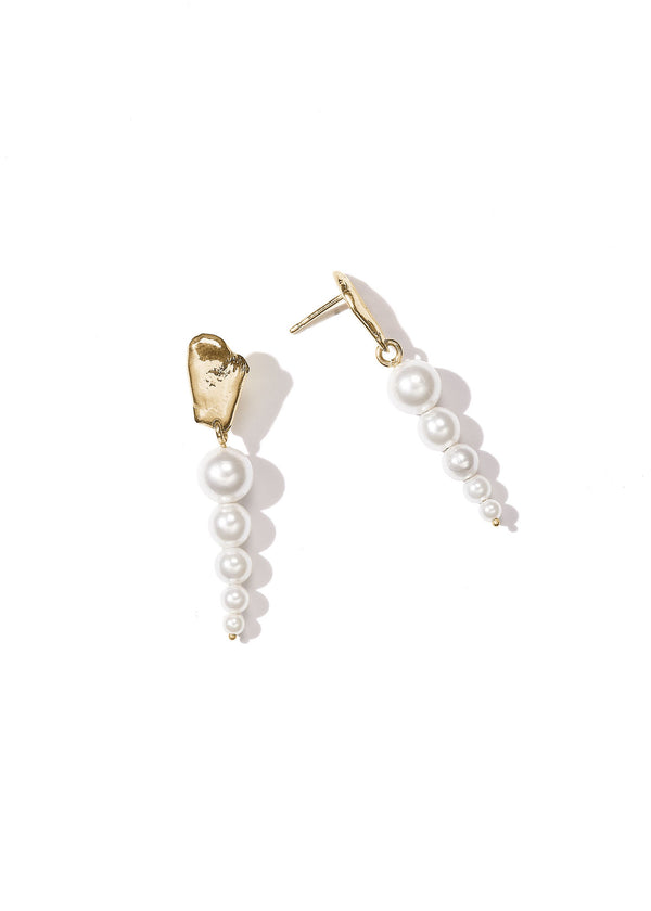 Elysia Aurora 14k Gold Earring w. Pearls