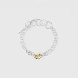 Ringo Mini Heart 18K Gold & Silver Bracelet