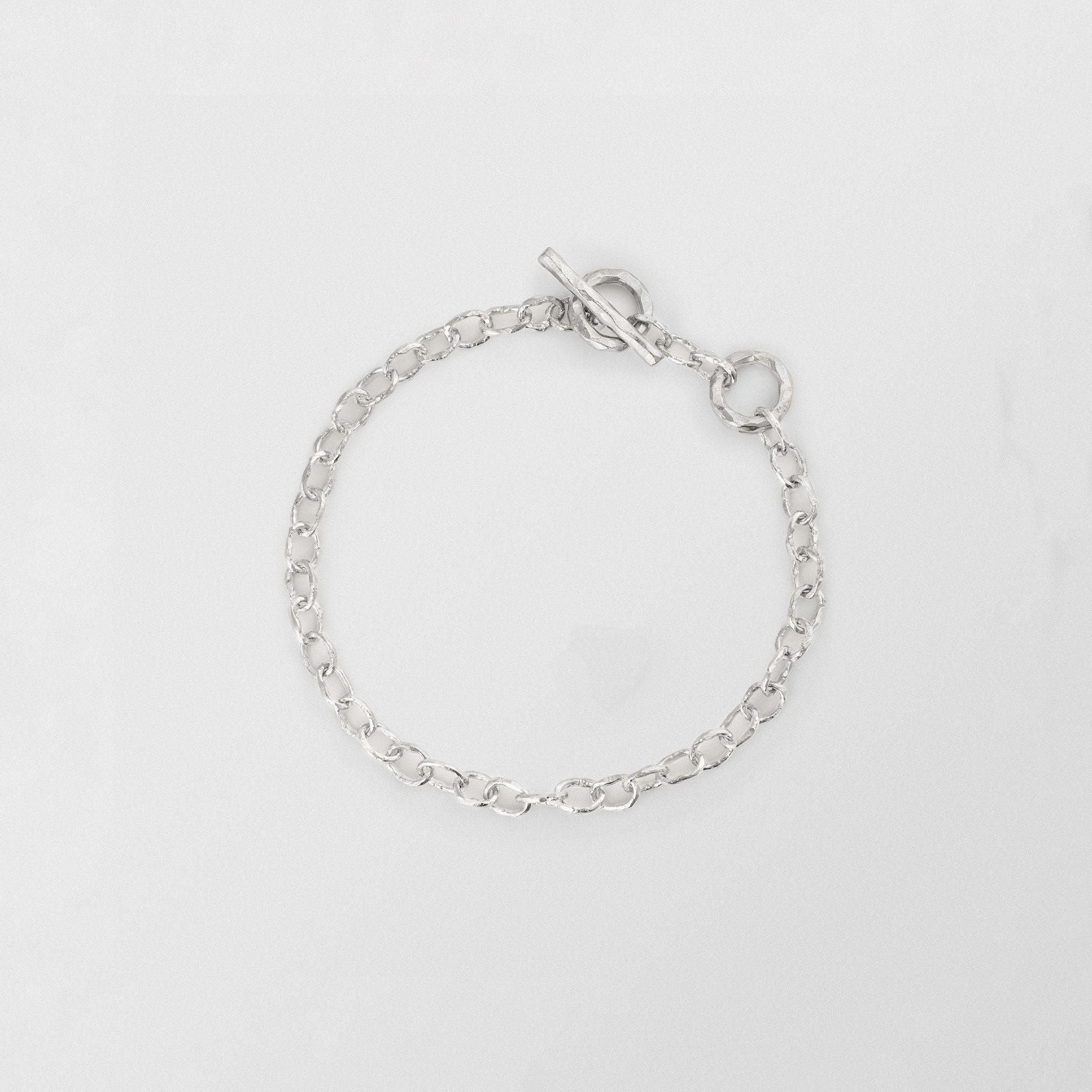 T - Chain Silver Bracelet