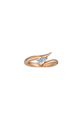 Eboris 18K Rosegold Ring w. Lab-Grown Diamond