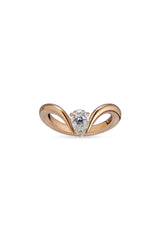 Eboris Duchess 18K Rosegold Ring w. Lab-Grown Diamond