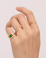 Eboris 18K Gold Ring w. Emerald