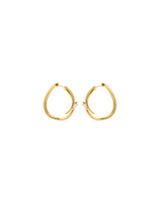 Eboris 18K Gold Hoops w. Diamond