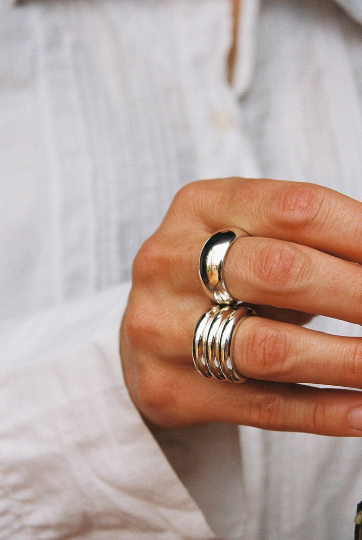 Dome Silver Ring