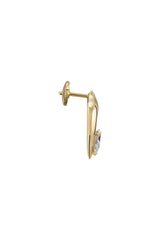 Eboris 18K Gold Earrings w. Lab-Grown Diamond