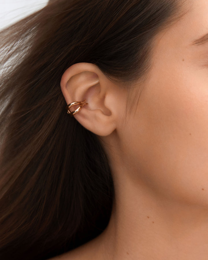 Eboris 18K Gold Ear Cuff Earring