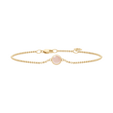 Primini Gold Plated Bracelet w. Milky Rose Crystal