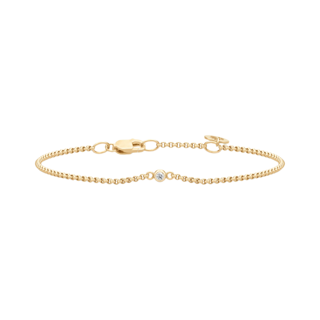 Fina Gold Plated Bracelet w. Zirconia