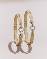 Eboris Corset Pave 18K Guld Armbånd m. Diamant