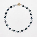 Pebble Monochrome 18K Gold Necklace