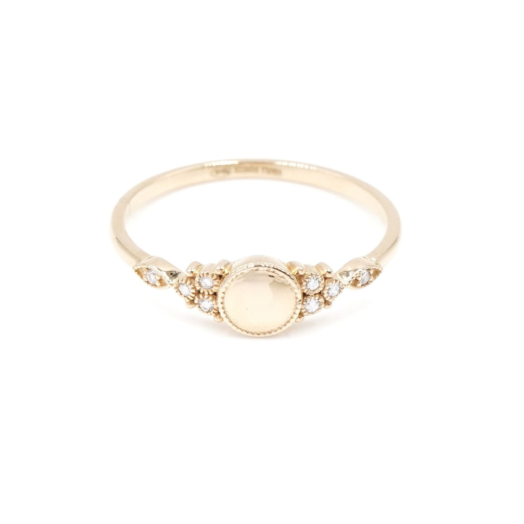 Susie 18K Gold Ring w. Diamonds
