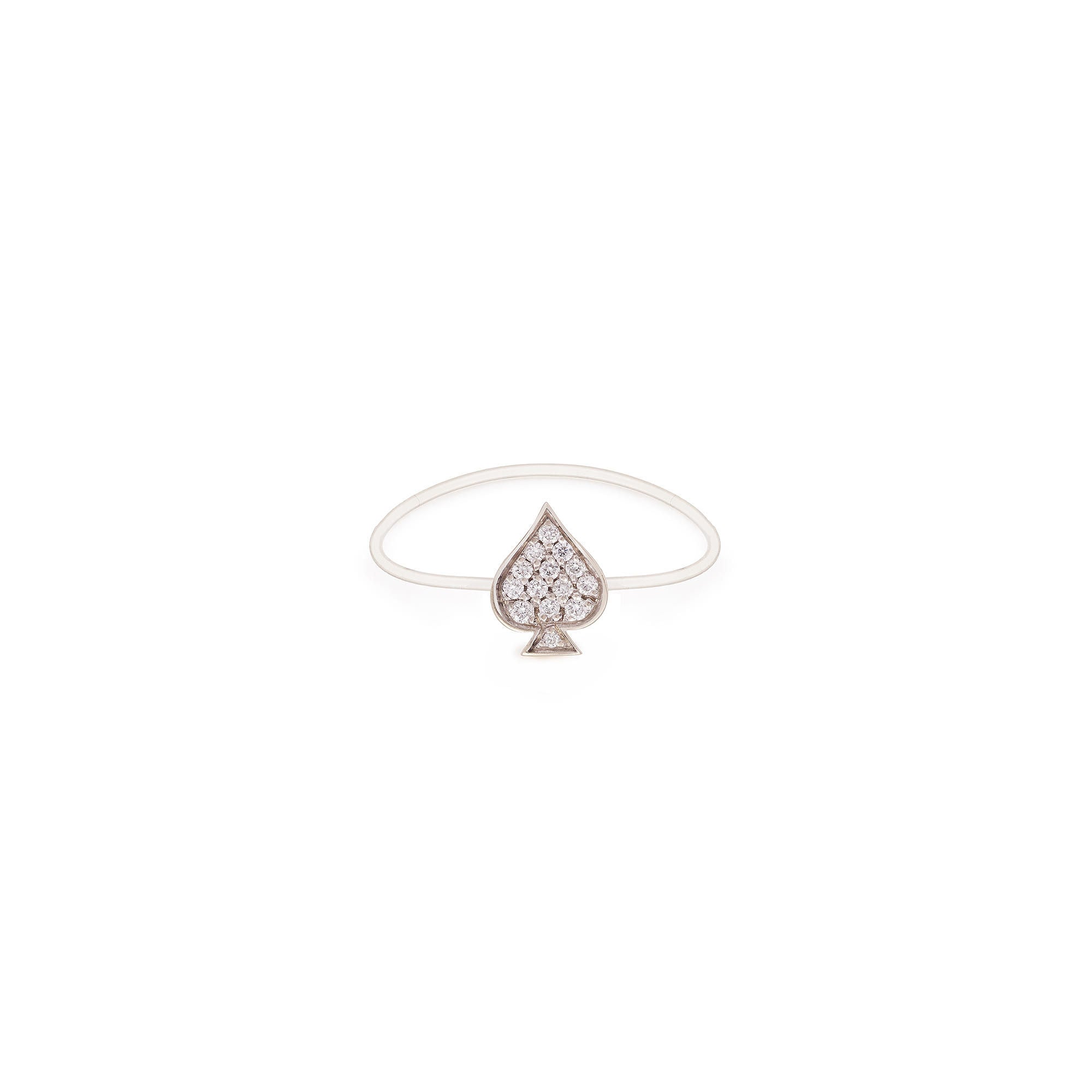 Justice Nylon 18K White Gold Ring w. Lab-Grown Diamonds