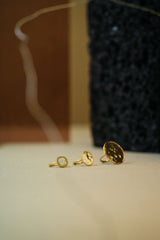 Sun Disc 18K Gold Ring