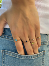 Your Way N°12 18K Gold Ring w. Topaz & Diamonds