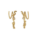 Tallulah Medium Hoops aus 18K Gold I Diamanten
