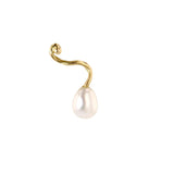 Seafire 18K Gold Earring w. Pearl
