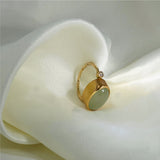 Cocktail 18K & 22K Gold Ring w. Prasolit & Diamond