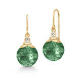 Berry Gold Plated Earrings w. Turmalin Zirconia