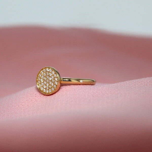 Rock Big Goldring aus 18K I Diamanten