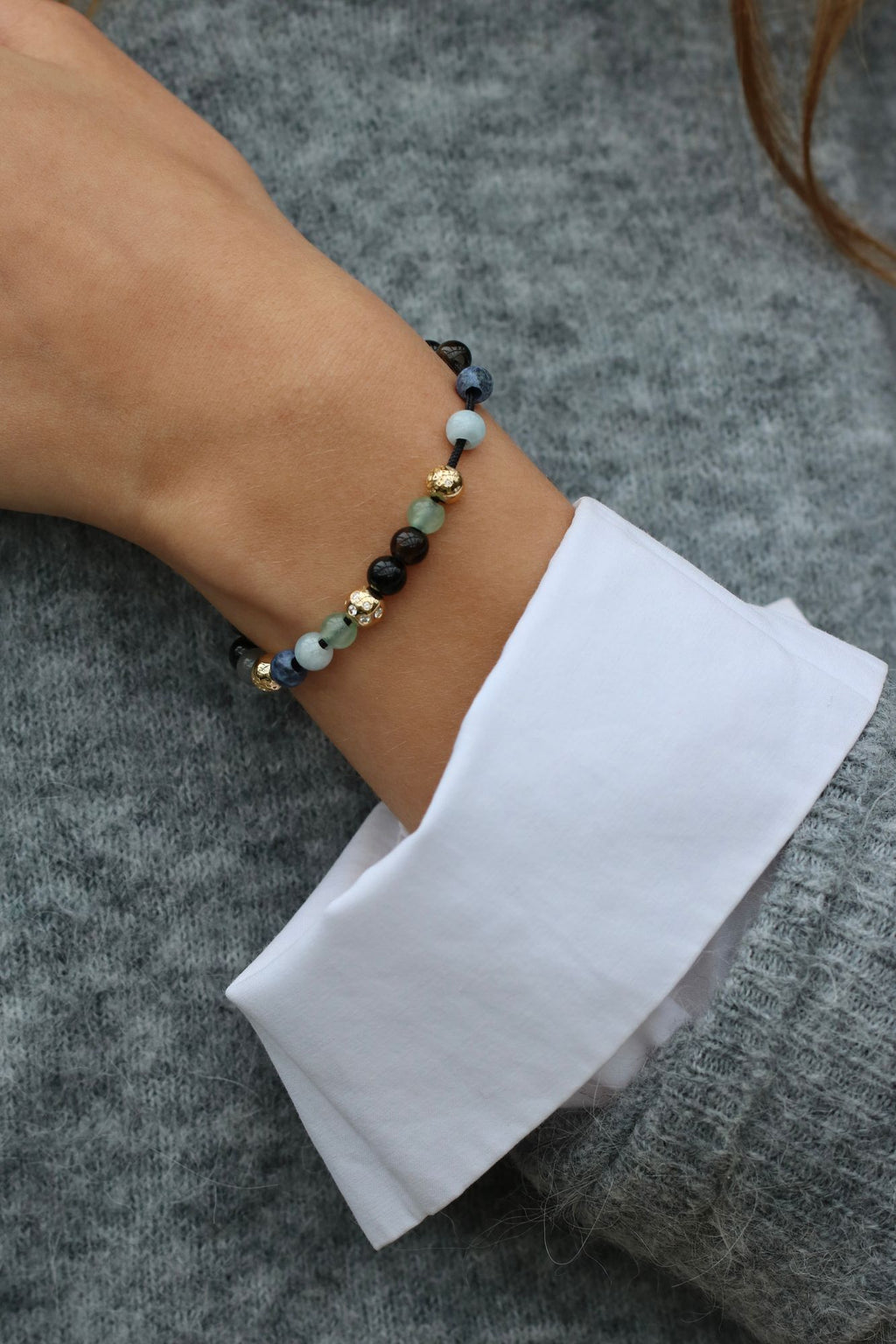 Inner Peace Grow 18K Gold Bracelet w. Diamonds