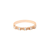 Blairs 18K rosarioden goldener Ring w. Diamanten
