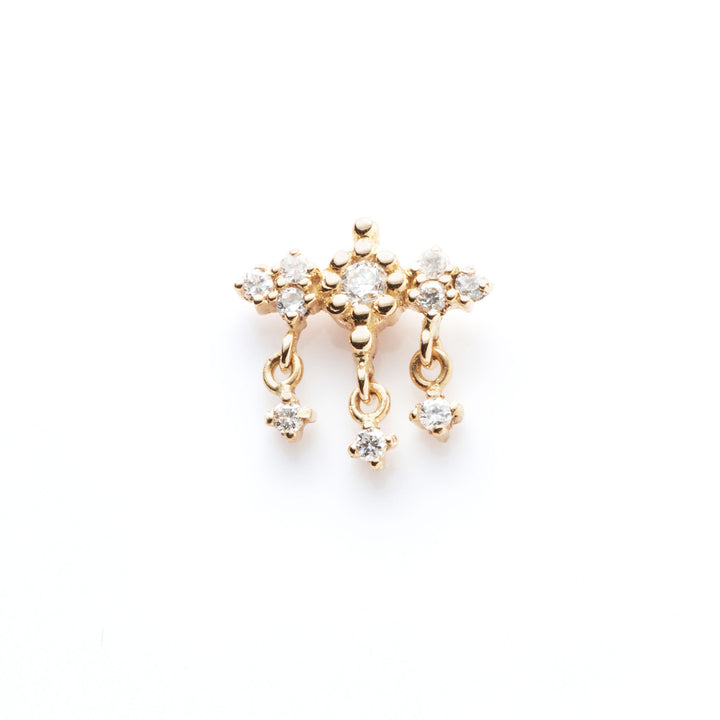 Paradis Pampilles 18K Gold Stud w. Diamonds