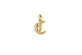 IX C Ice 22K Gold Plated Pendant