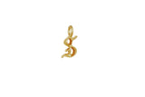 IX S Ice 22K Gold Plated Pendant