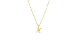 IX X Ice 22K Gold Plated Pendant