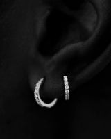 Bovary 8 14K Weißgold Huggie W. Diamanten gewachsen