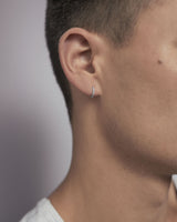 Bovary 8 14K Weißgold Huggie W. Diamanten gewachsen