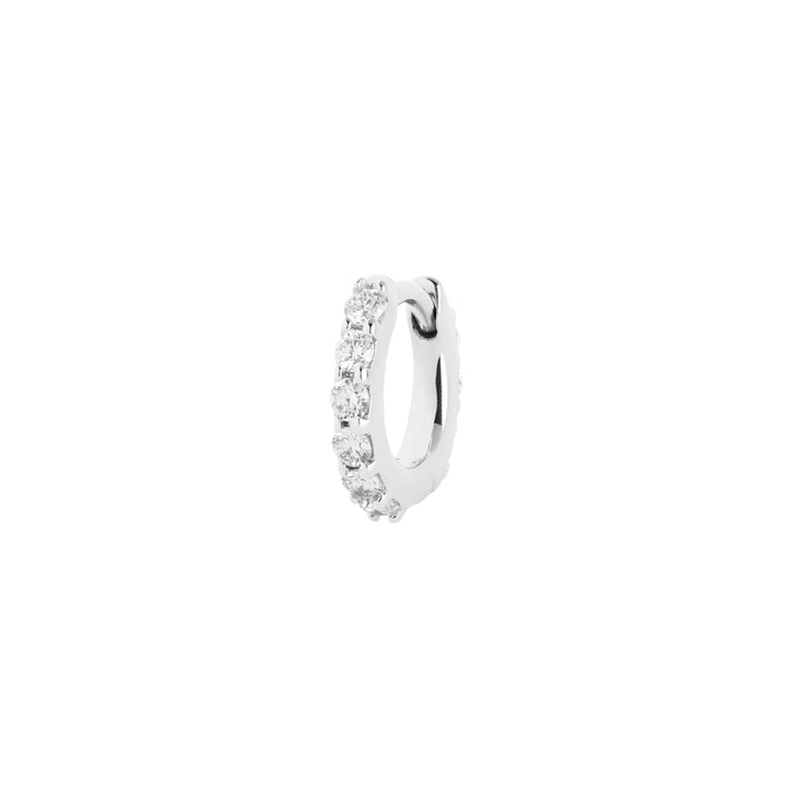 Bovary 6 14K Hvidguld Huggie m. Lab-Grown Diamanter