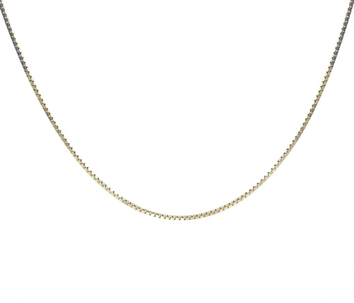 Box Chain 14K Gold Necklace