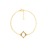 Eboris Link Paved 18K Gold Bracelet w. Lab-Grown Diamonds