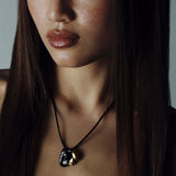 Elephant 18K Gold Necklace & Brooche w. Lab-Grown Diamond