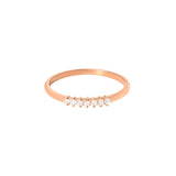Bubbles 18K Rose Gold Ring w. Diamonds