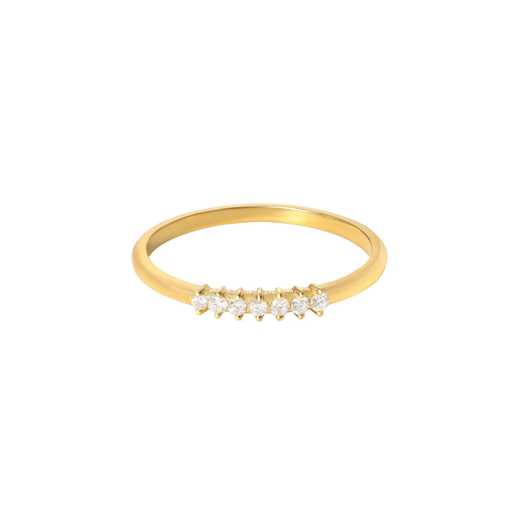 Bubbles 18K Guld Ring m. Diamanter