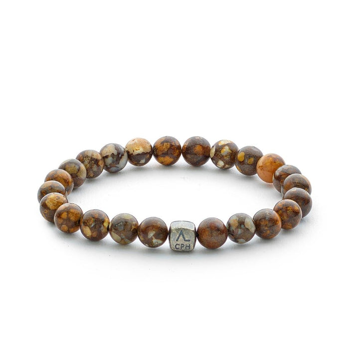 ColorUp African Opal 8mm Sølv Armbånd