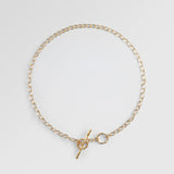 T - Chain 18K Gold Necklace 39cm