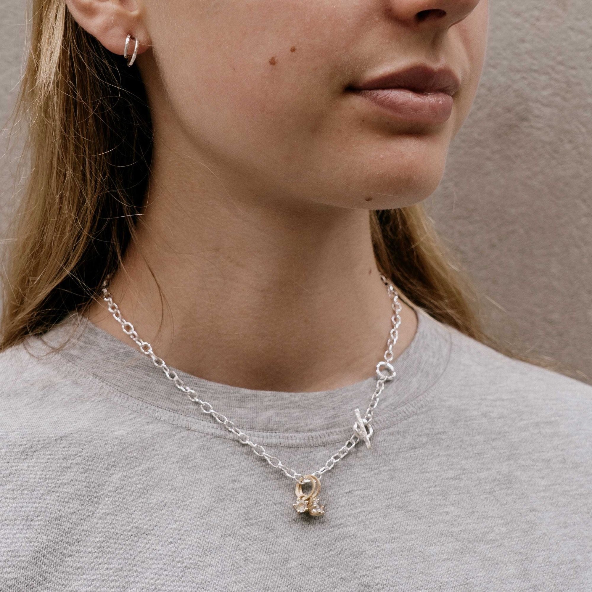 T - Chain Silver Necklace