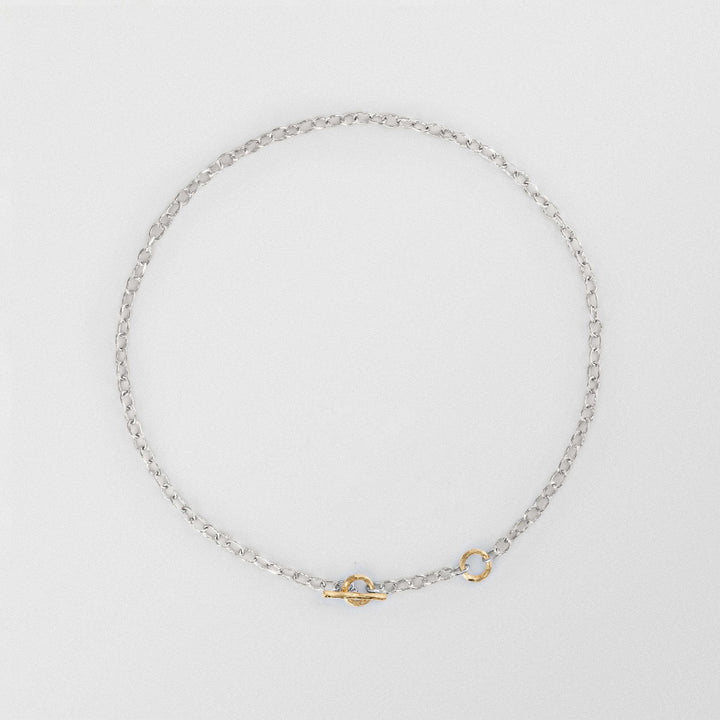 T - Chain 18K Guld & Sølv Halskæde