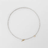 T - Chain 18K Guld & Sølv Halskæde