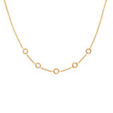 Junger Fisch 40 Collier 18k Gold Halskette