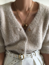 Freya Gold Plated Halskette w. Tigers Auge