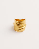 Amassado Gold Plated Ring